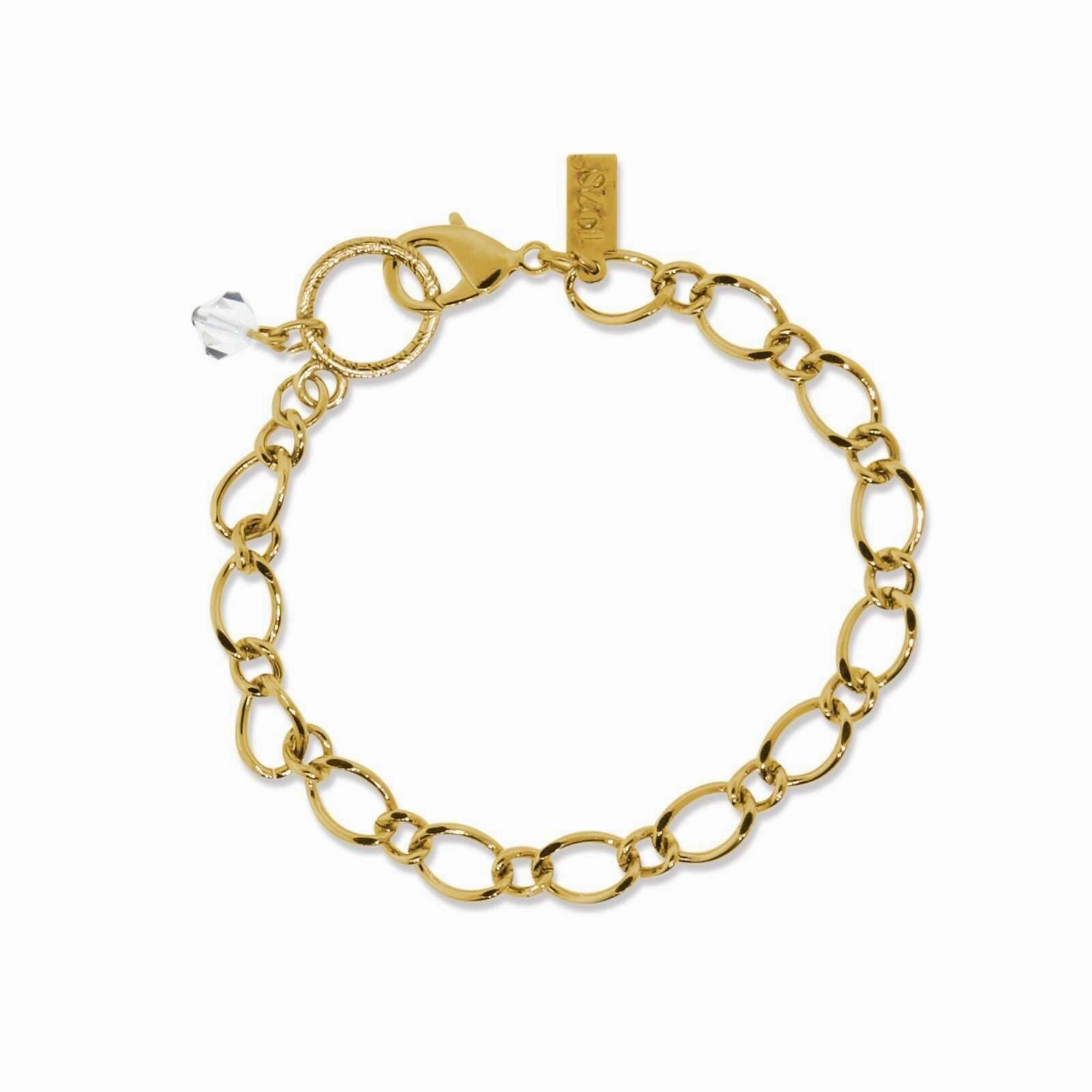 1928 Jewelry Austrian Crystal Classic Link Charm Holder Bracelet