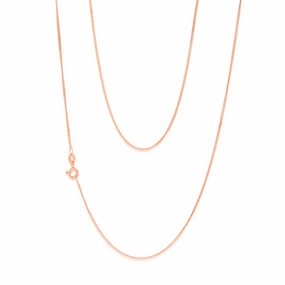 9ct Rose Solid Gold 31 Gauge Curb 51cm Chain