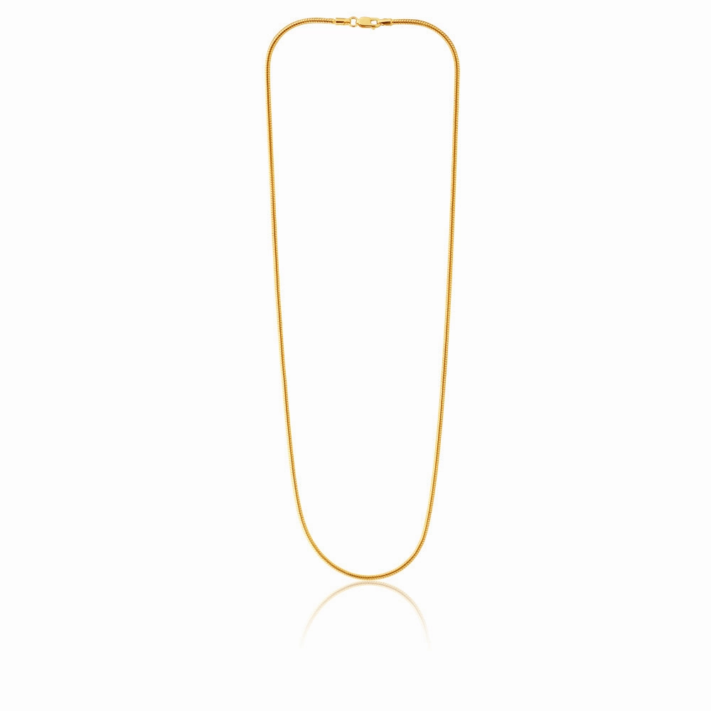 9ct Silverfilled Snake 45cm 50Gauge Chain