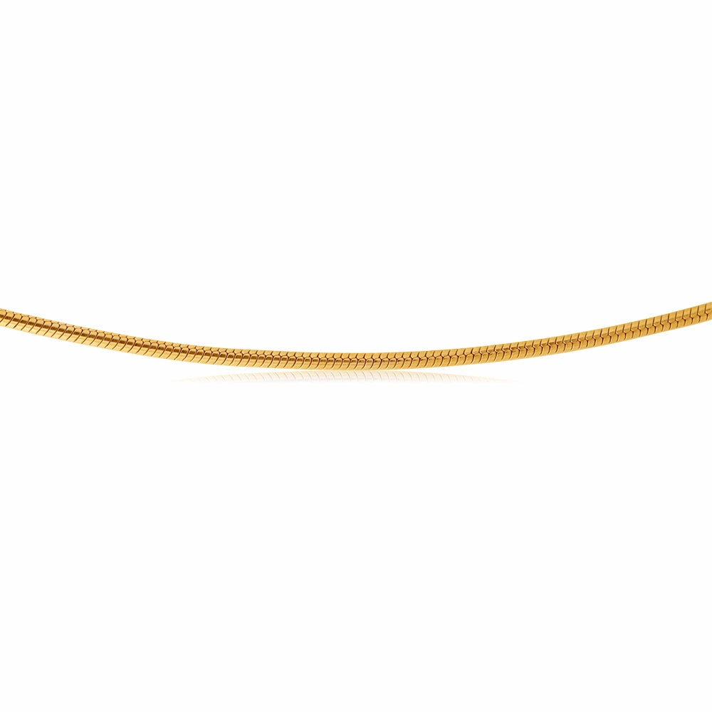 9ct Silverfilled Snake 45cm 50Gauge Chain