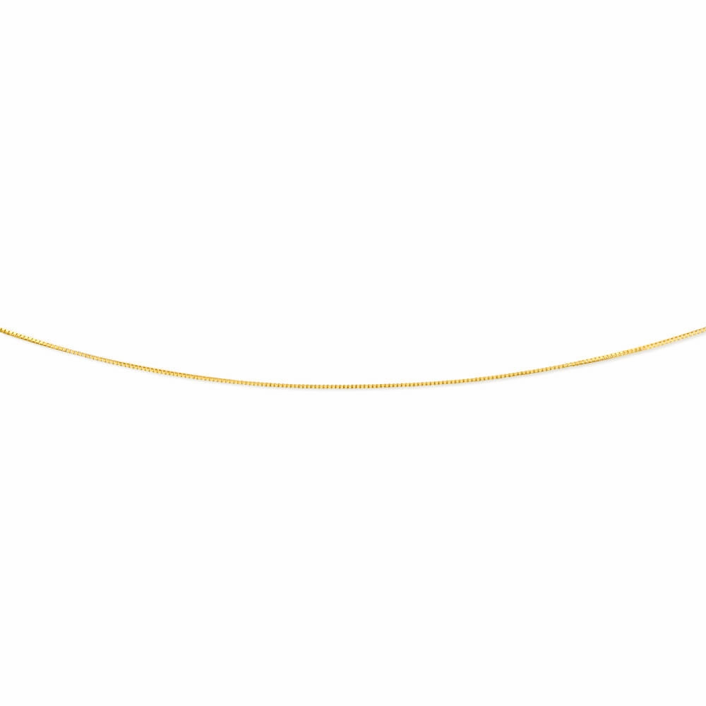 9ct Yellow Gold Box 45cm Chain with Extender