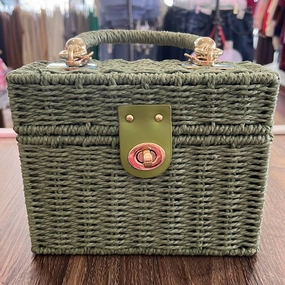 "lunchbox" Purse In Sage
