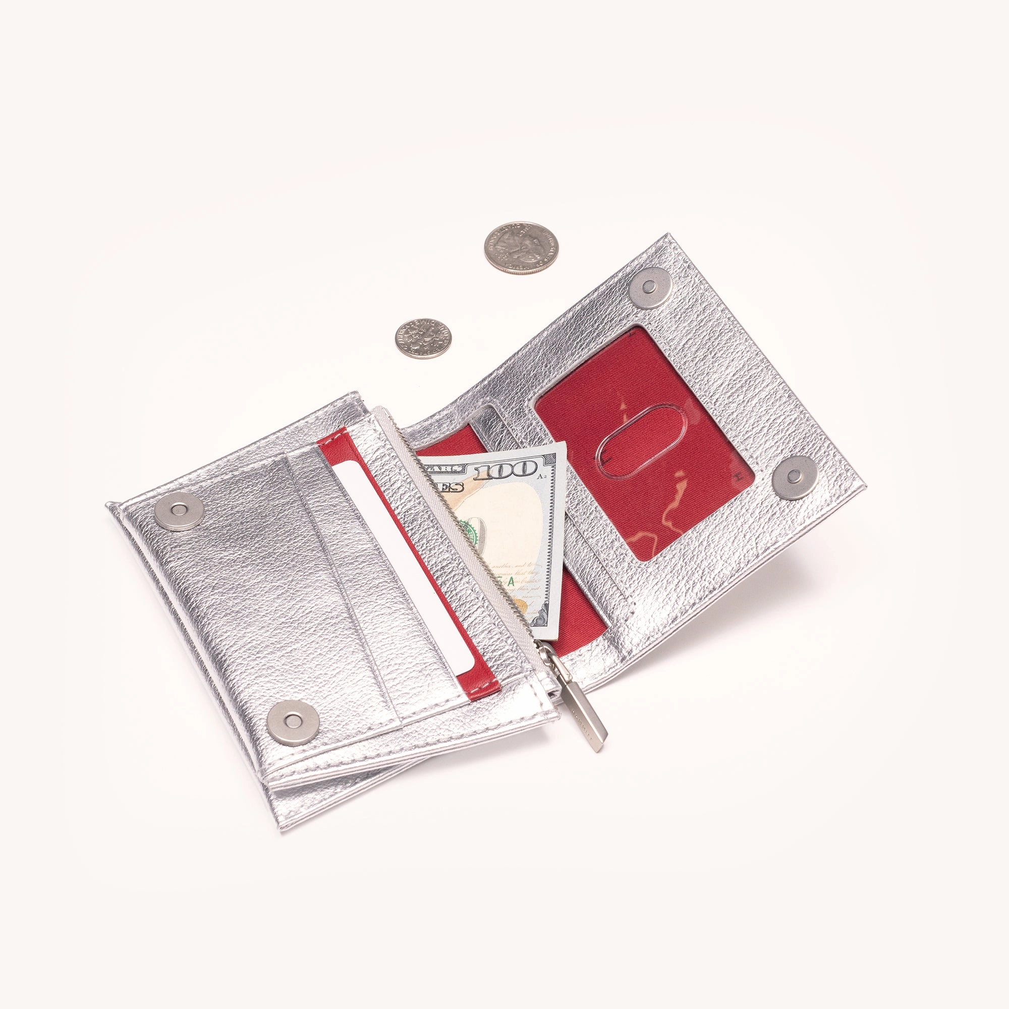 Allen Wallet | Sidewalk Silver/Brushed Silver