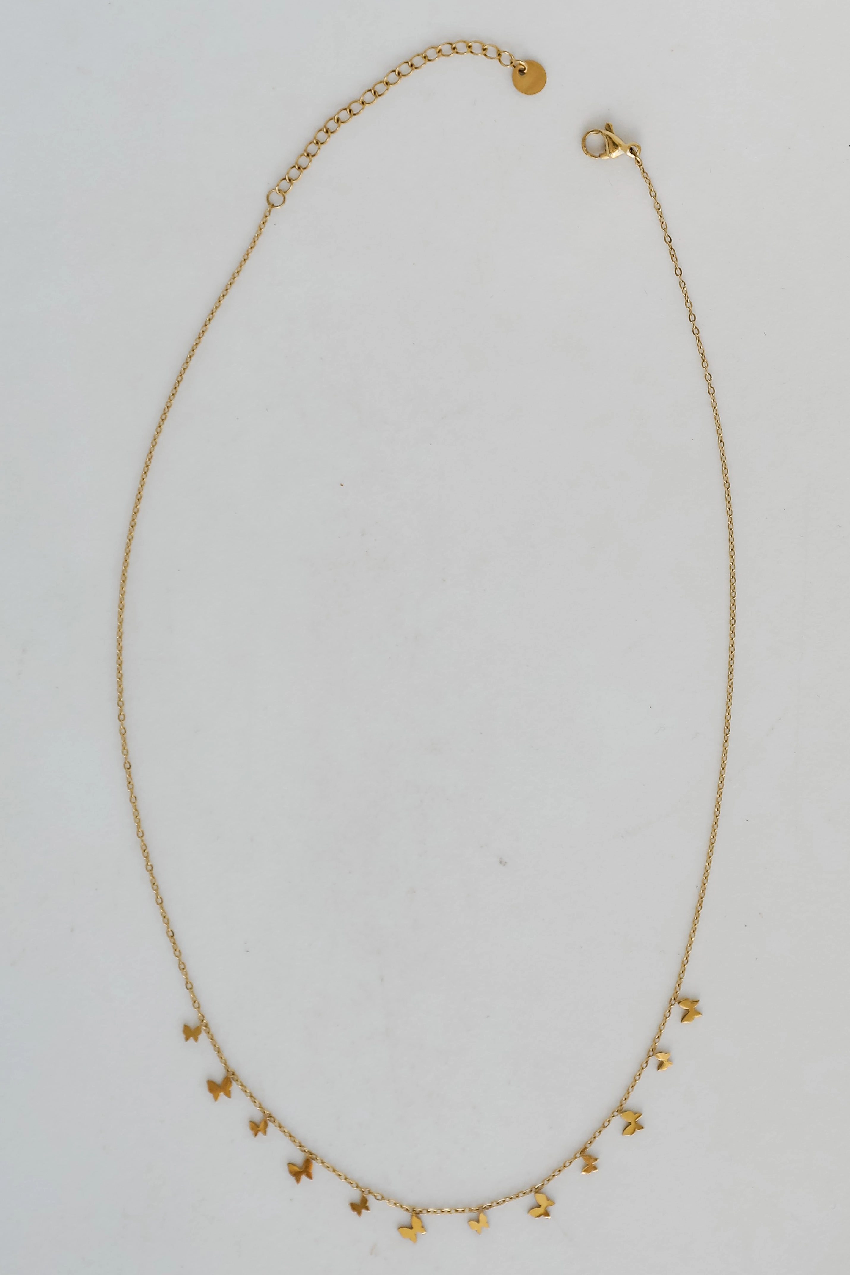 Amelia Gold Butterfly Charm Necklace