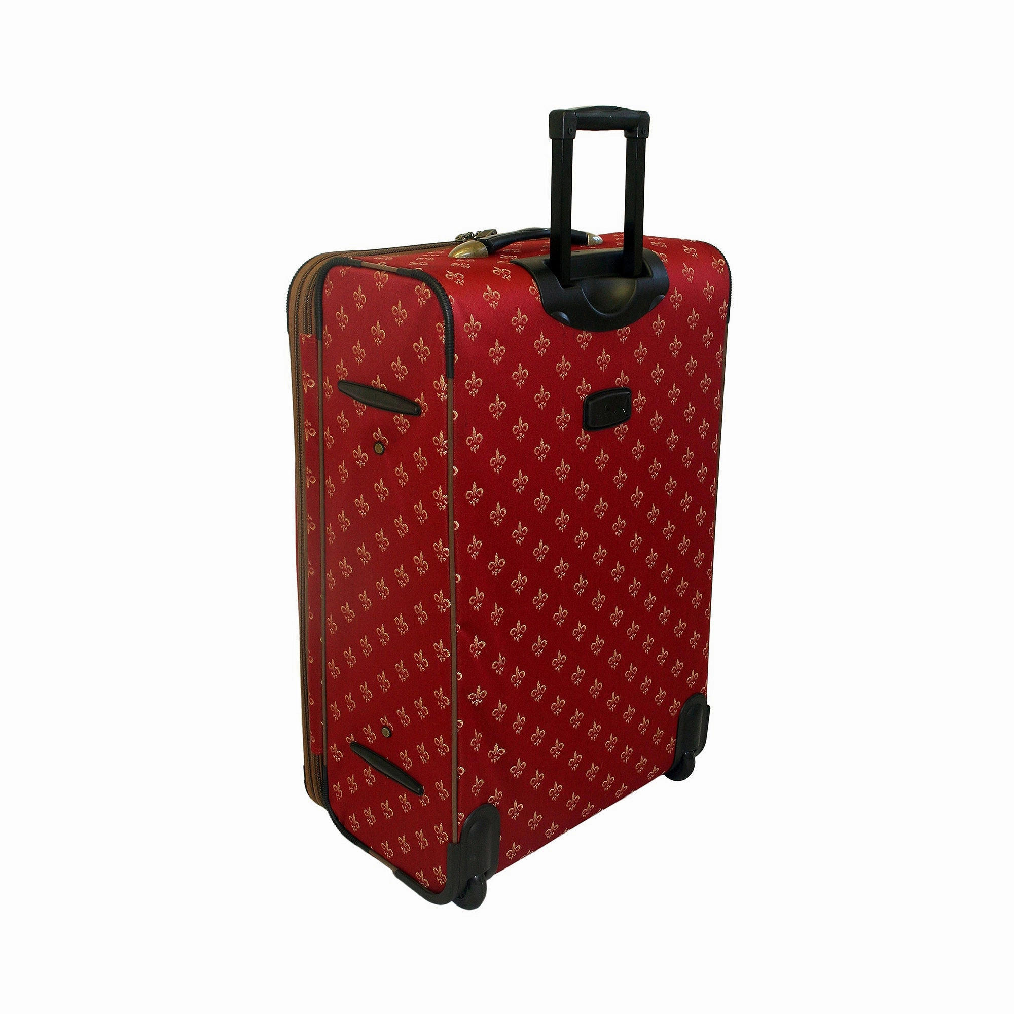 American Flyer Fleur-De-Lis 4-Pc. Expandable Upright Luggage Set - RED ONE SIZE
