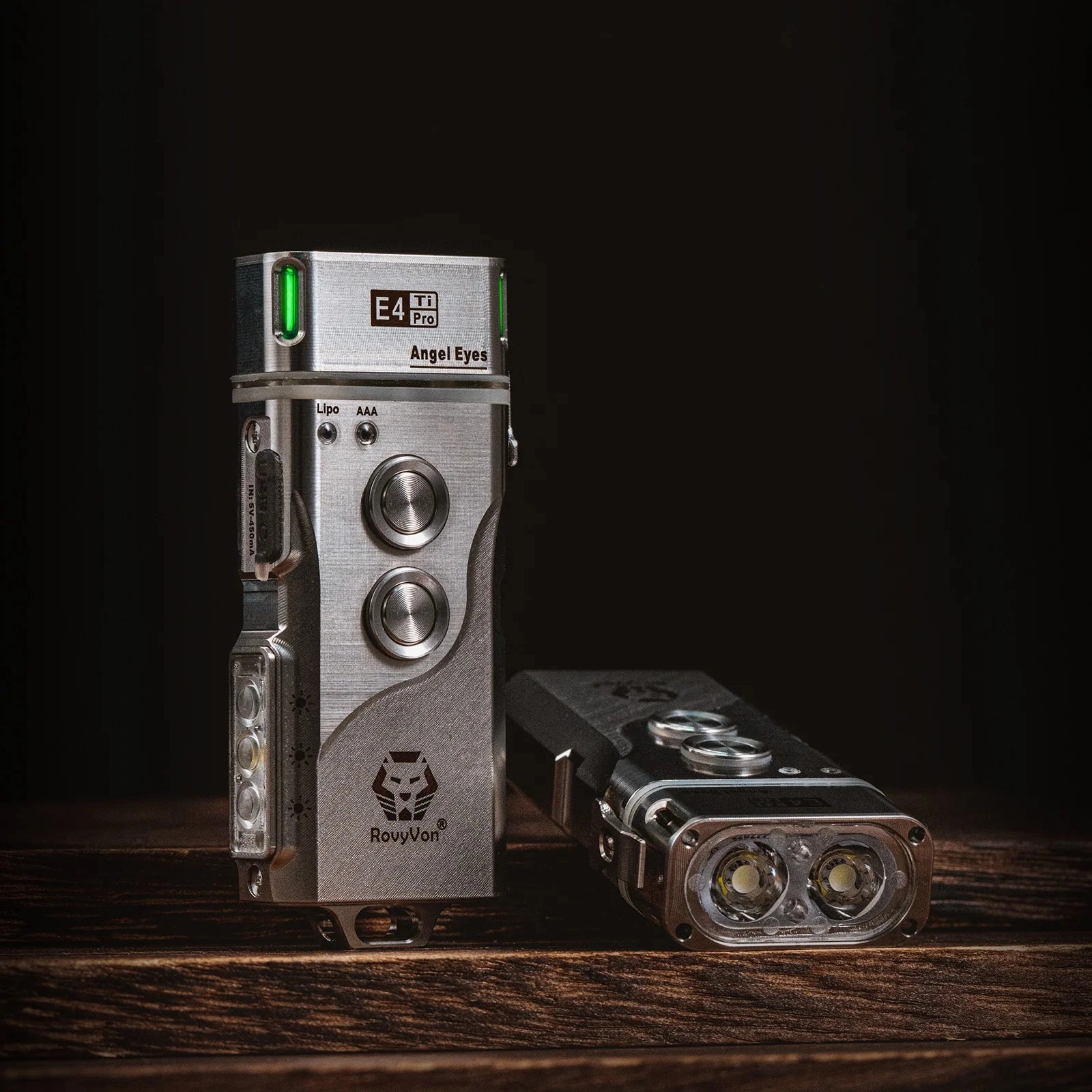 Angel Eyes E4 Pro Titanium Keychain Flashlight