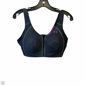 Athletic Bra By Under Armour In Black & Purple