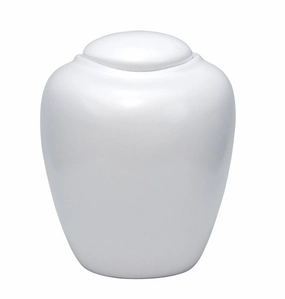 Biodegradable Oceane Burial Urn - Pearl White