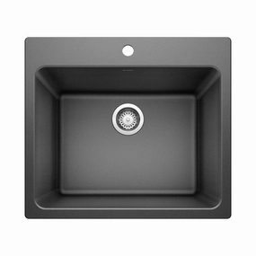 Blanco 401920 Liven Drop-In Undermount Laundry Sink 25" L x 22" W x 12" D, Anthracite