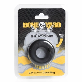 Boneyard Ultimate Silicone Cock Ring - Black