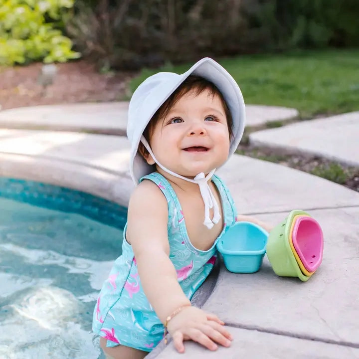 Breathable Bucket Sun Protection Hat - White