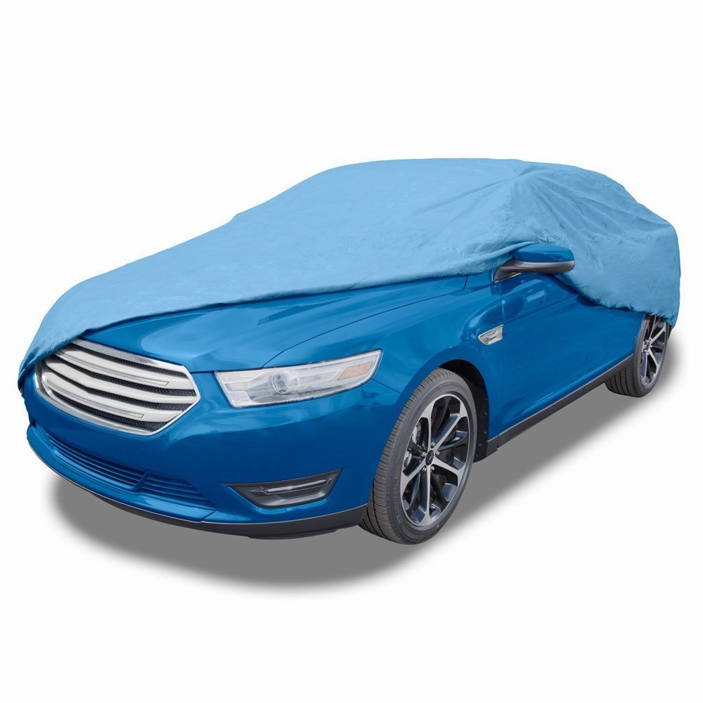Budge D-4 Duro Car Cover Fits Sedans up to 228 inches - (Polypropylene, Blue)