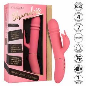 California Exotics - Shameless Tease Rabbit Vibrator (Pink)