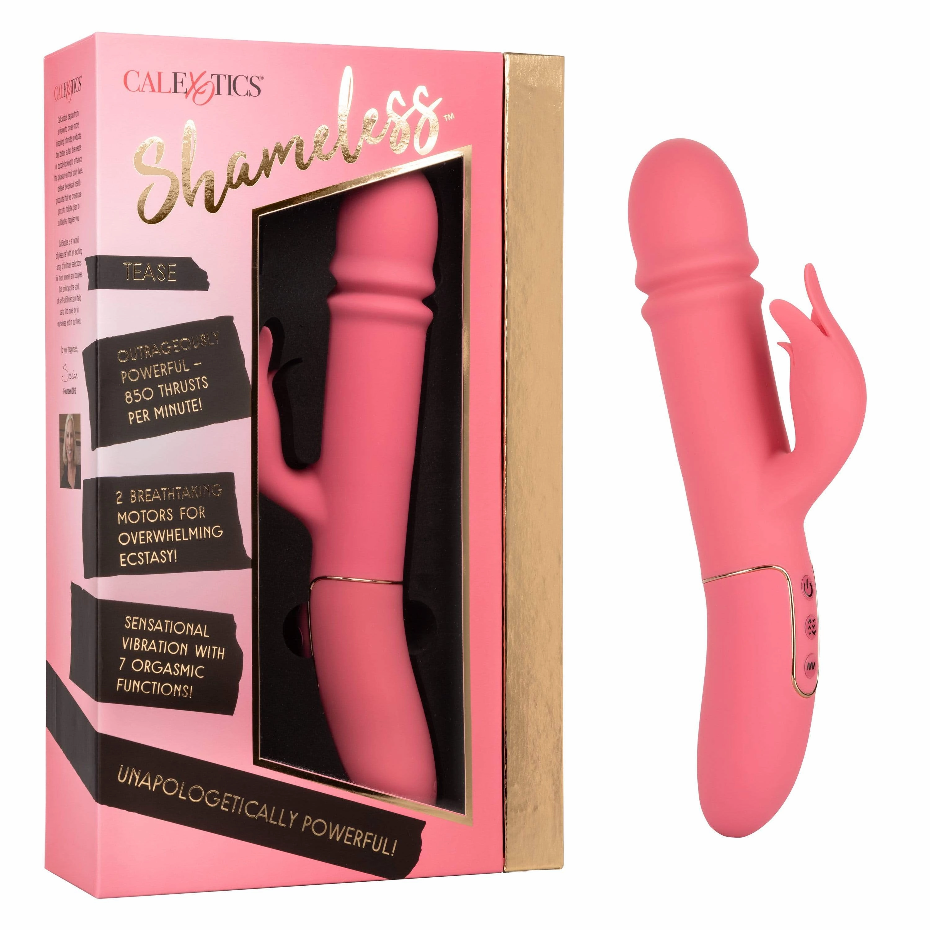 California Exotics - Shameless Tease Rabbit Vibrator (Pink)