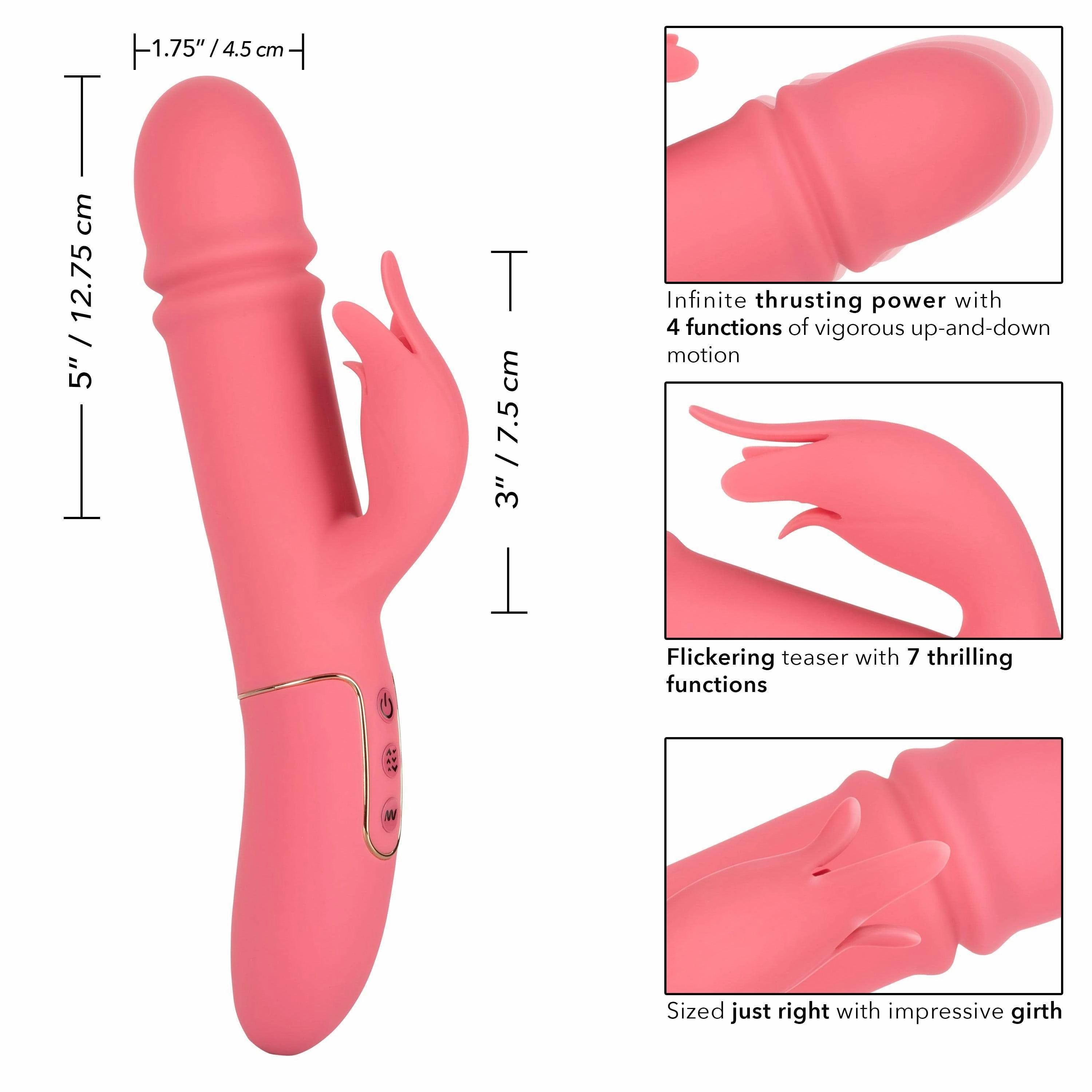 California Exotics - Shameless Tease Rabbit Vibrator (Pink)