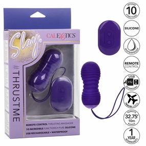 California Exotics - Slay ThrustMe Remote Control Thrusting Egg Massager (Purple)