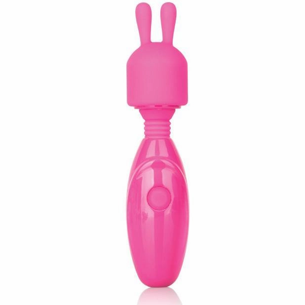 California Exotics - Tiny Teasers Rechargeable Bunny Wand Massager (Pink)