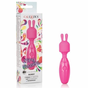 California Exotics - Tiny Teasers Rechargeable Bunny Wand Massager (Pink)