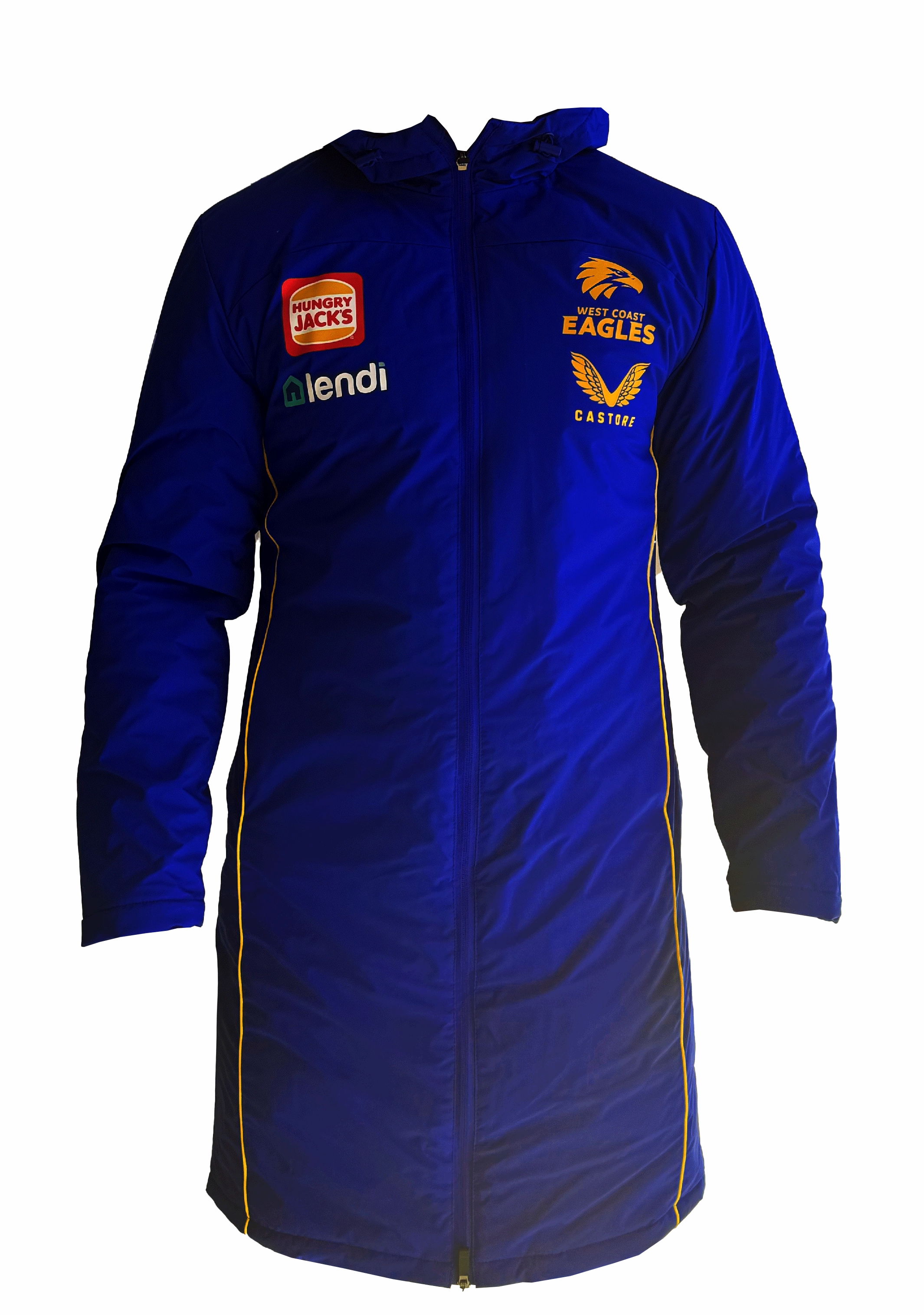 Castore Mens West Coast Eagles Padded Jacket <BR> TM0481