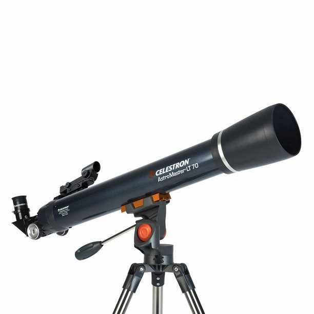 Celestron 22109-DS AstroMaster 70AZ LT Refractor Telescope Kit with Smartphone Adapter and Bluetooth Remote