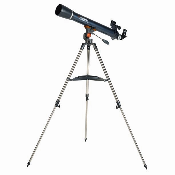 Celestron 22109-DS AstroMaster 70AZ LT Refractor Telescope Kit with Smartphone Adapter and Bluetooth Remote