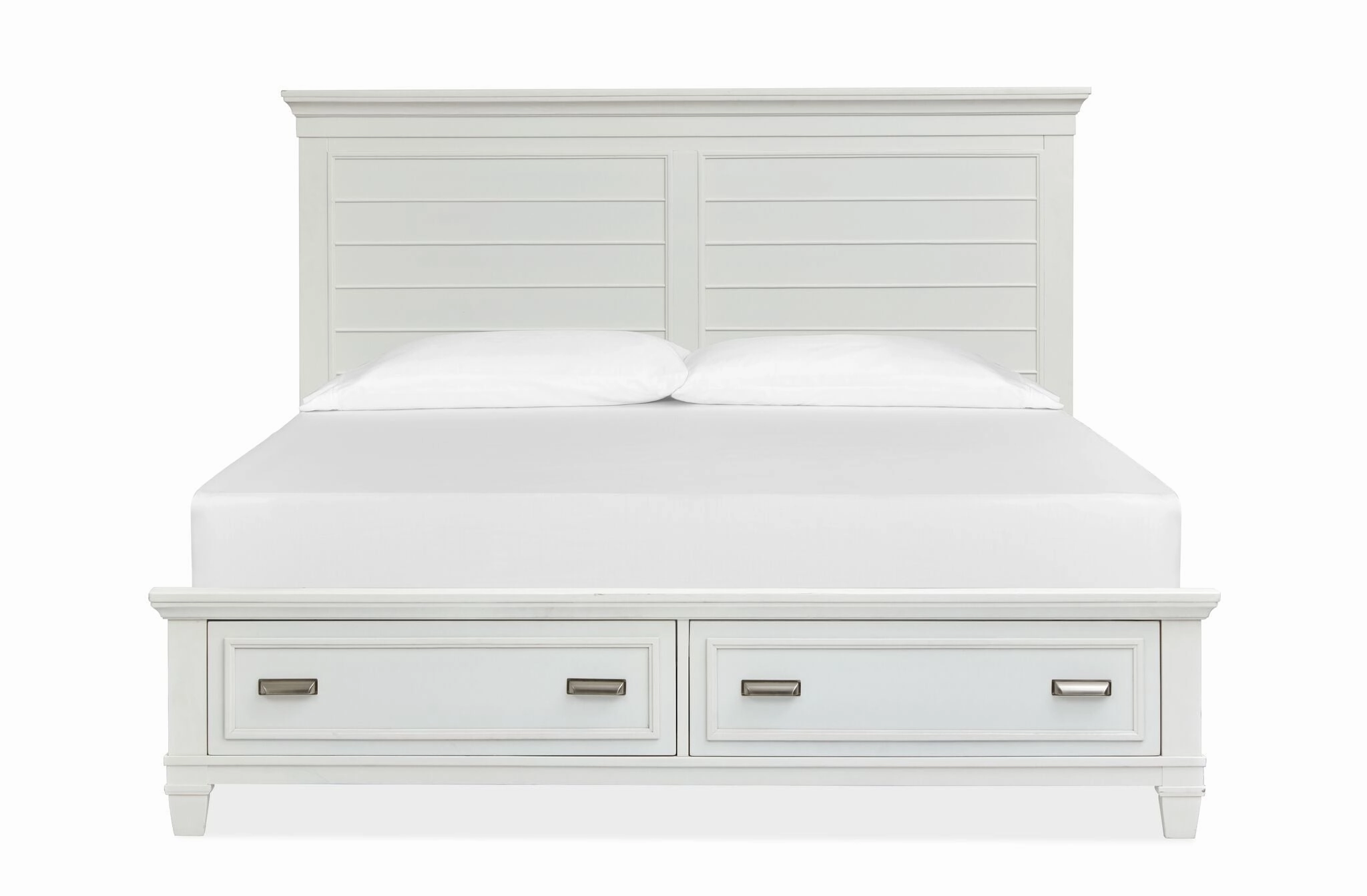Charleston 3 - Piece King Storage Bed - Dove White