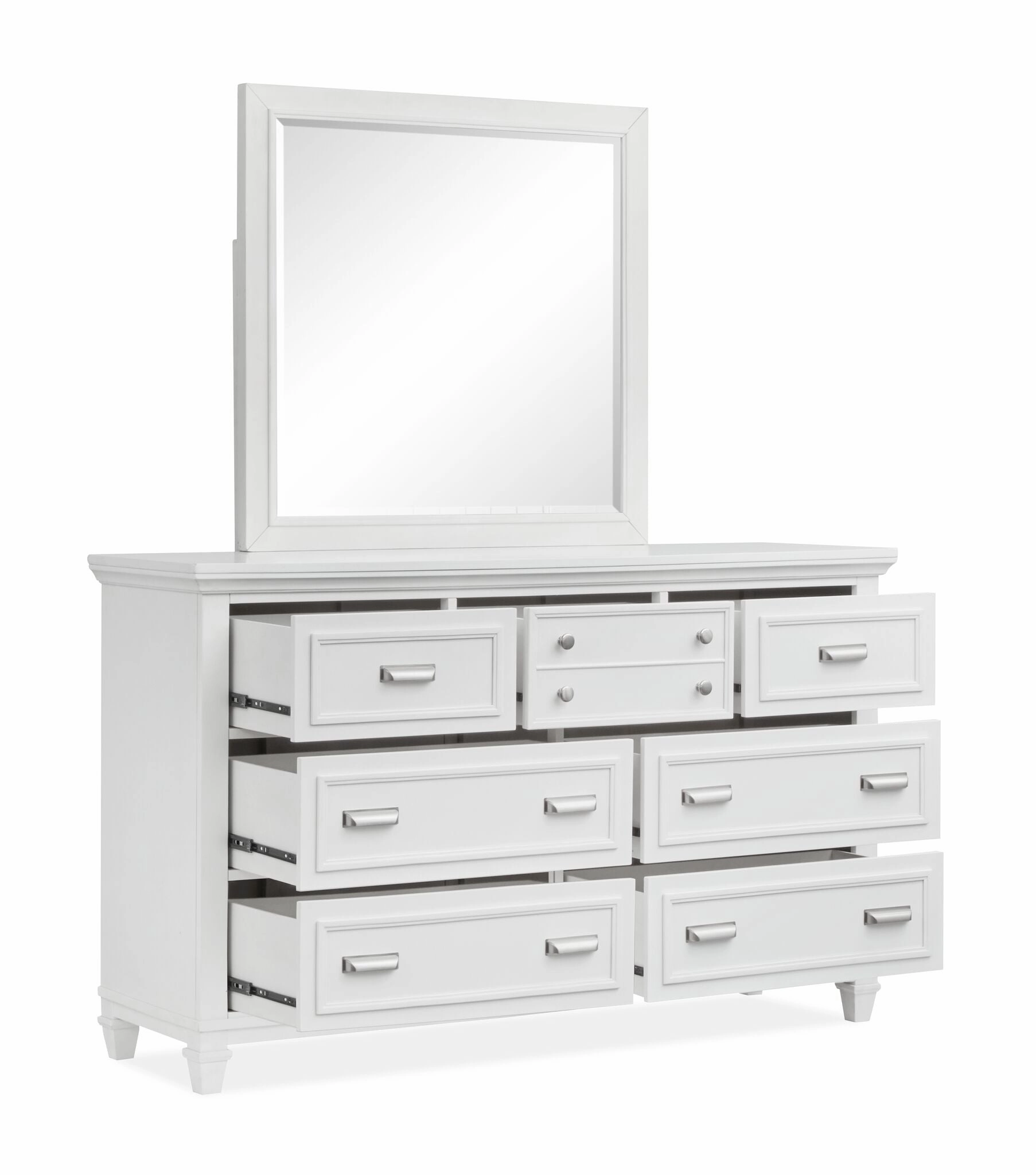 Charleston 7-Drawer Dresser - Dove White