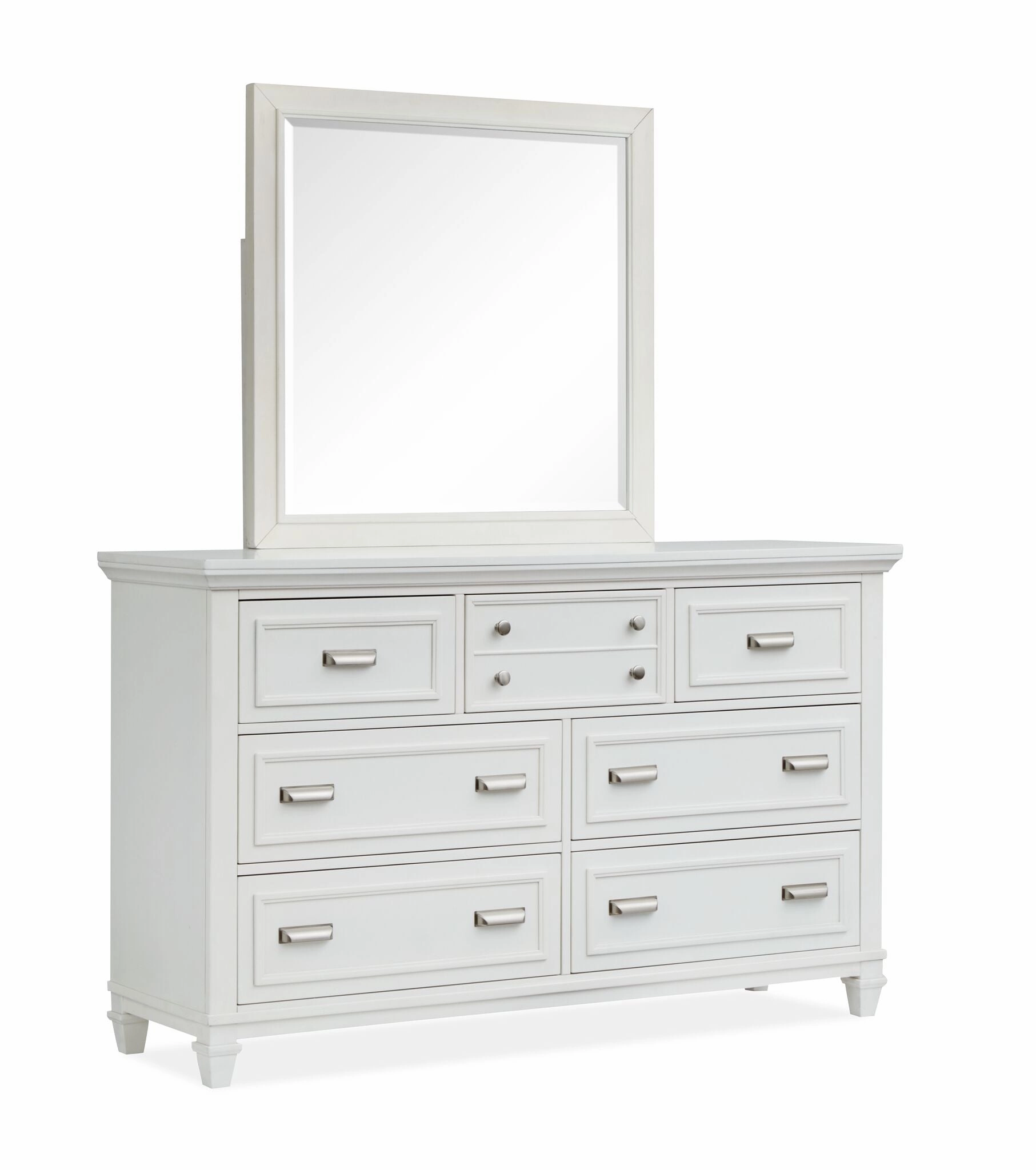 Charleston 7-Drawer Dresser - Dove White