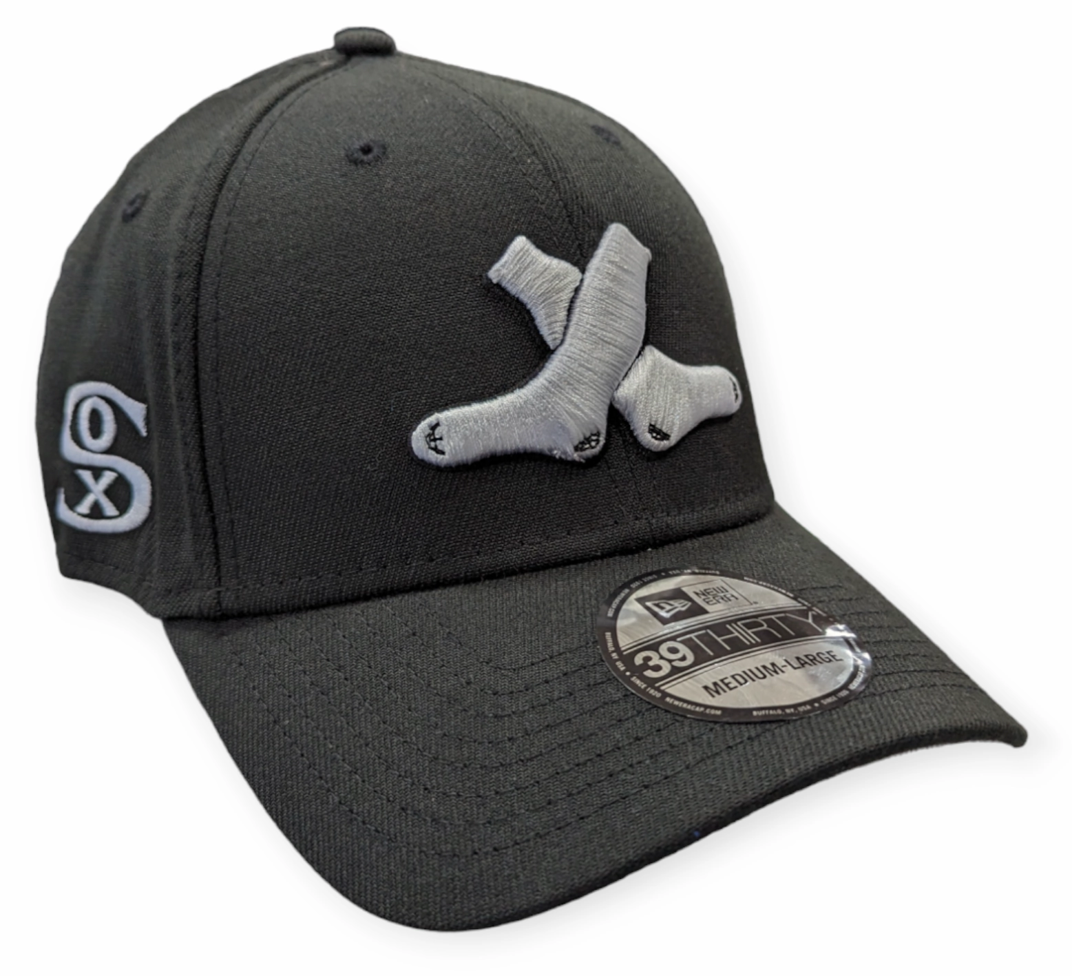 Chicago White Sox 1920 Black 39THIRTY Flex Fit New Era Hat