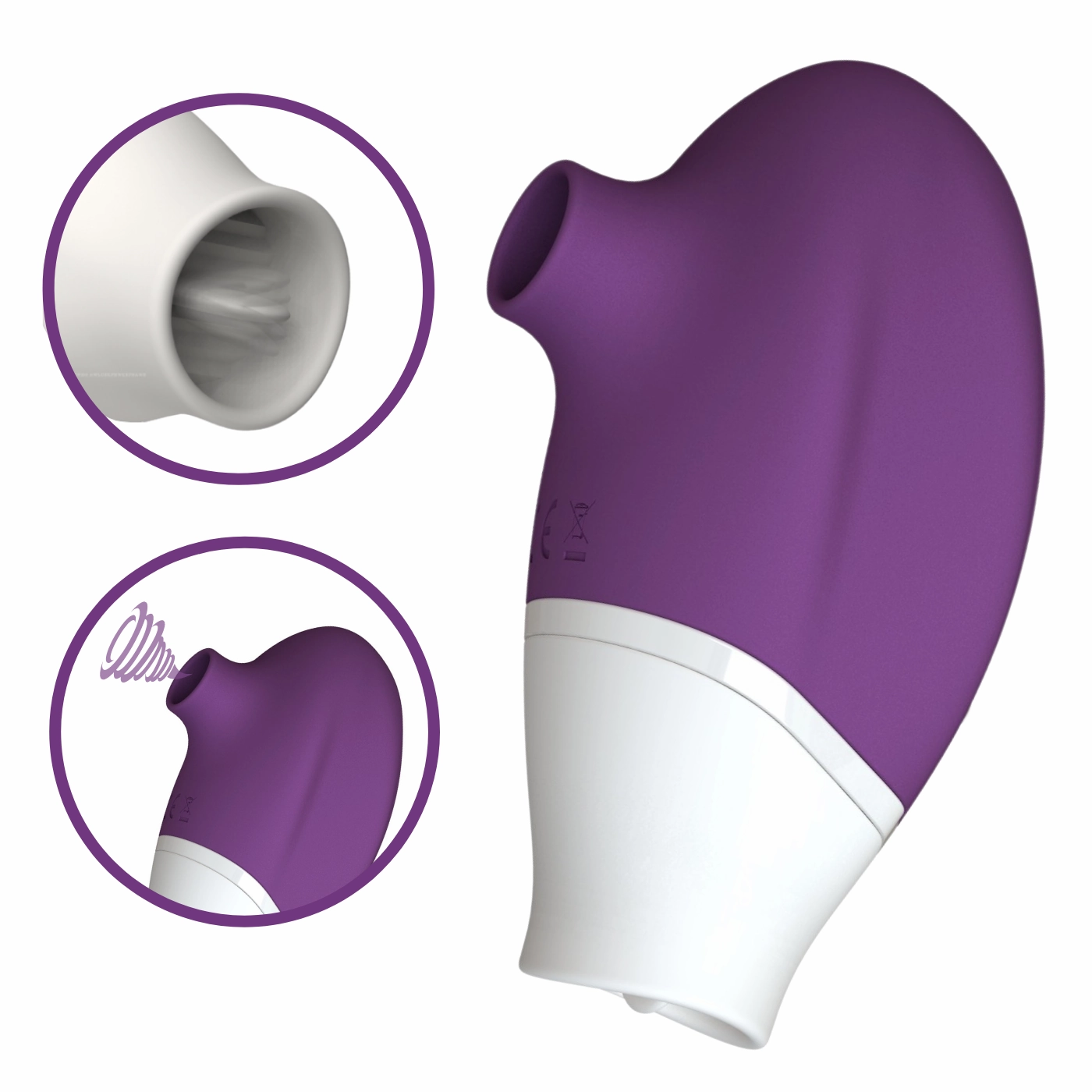 Clit Companion Flickering Tongue & Air Pulse Clitoral Stimulator
