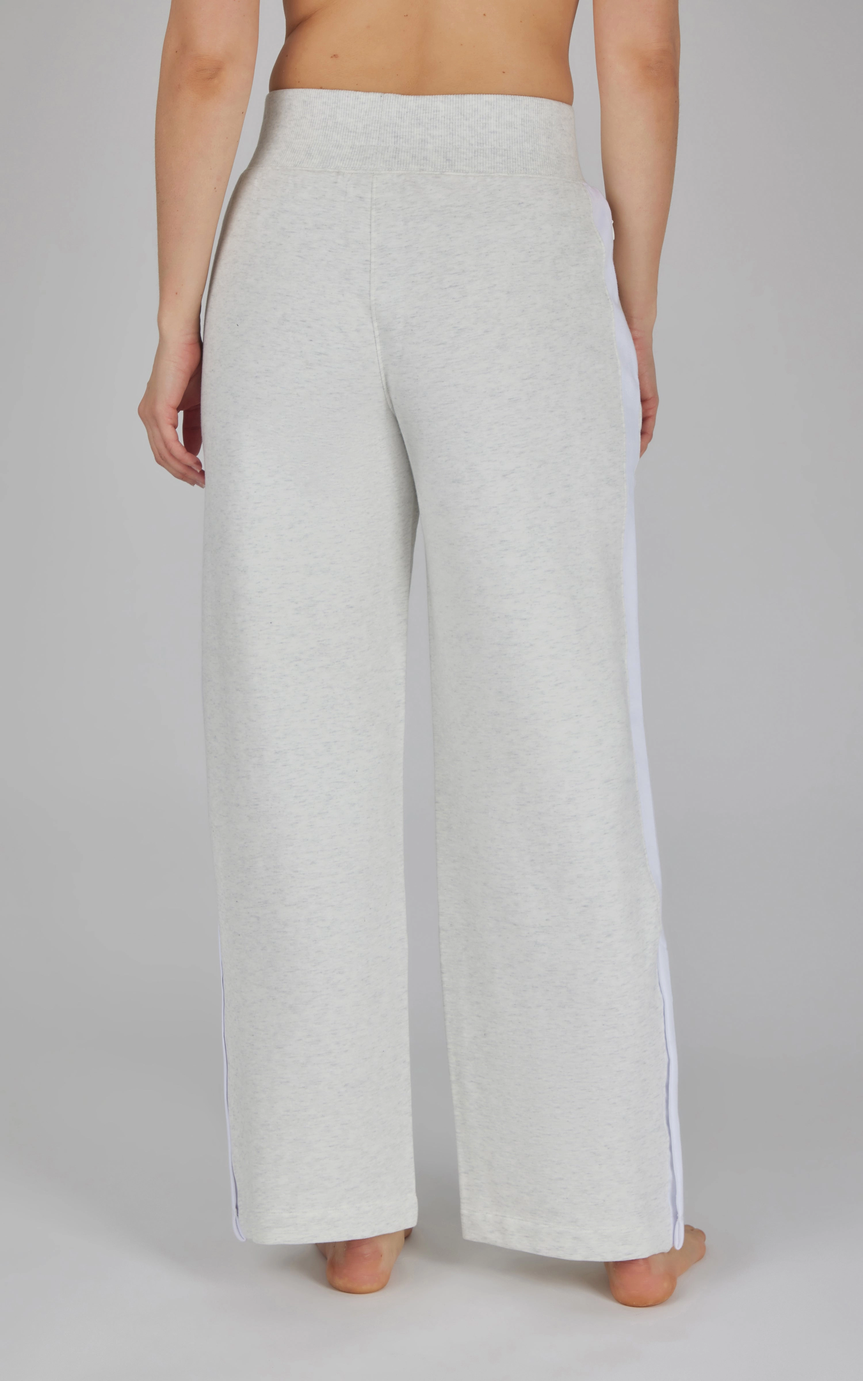 Cloud Plush Wide Leg Pant with Snap Detail