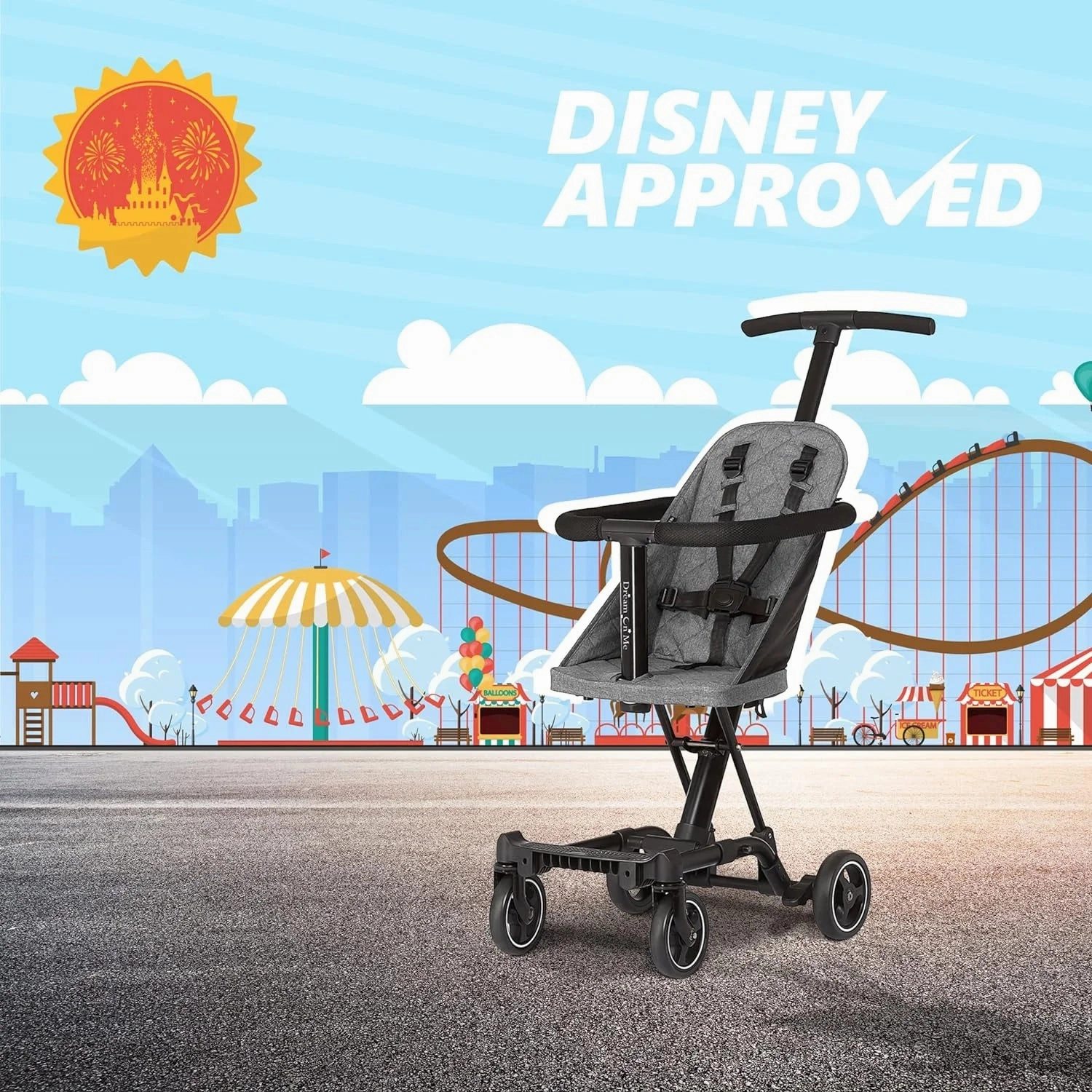 Coast Rider Travel Stroller - Gray