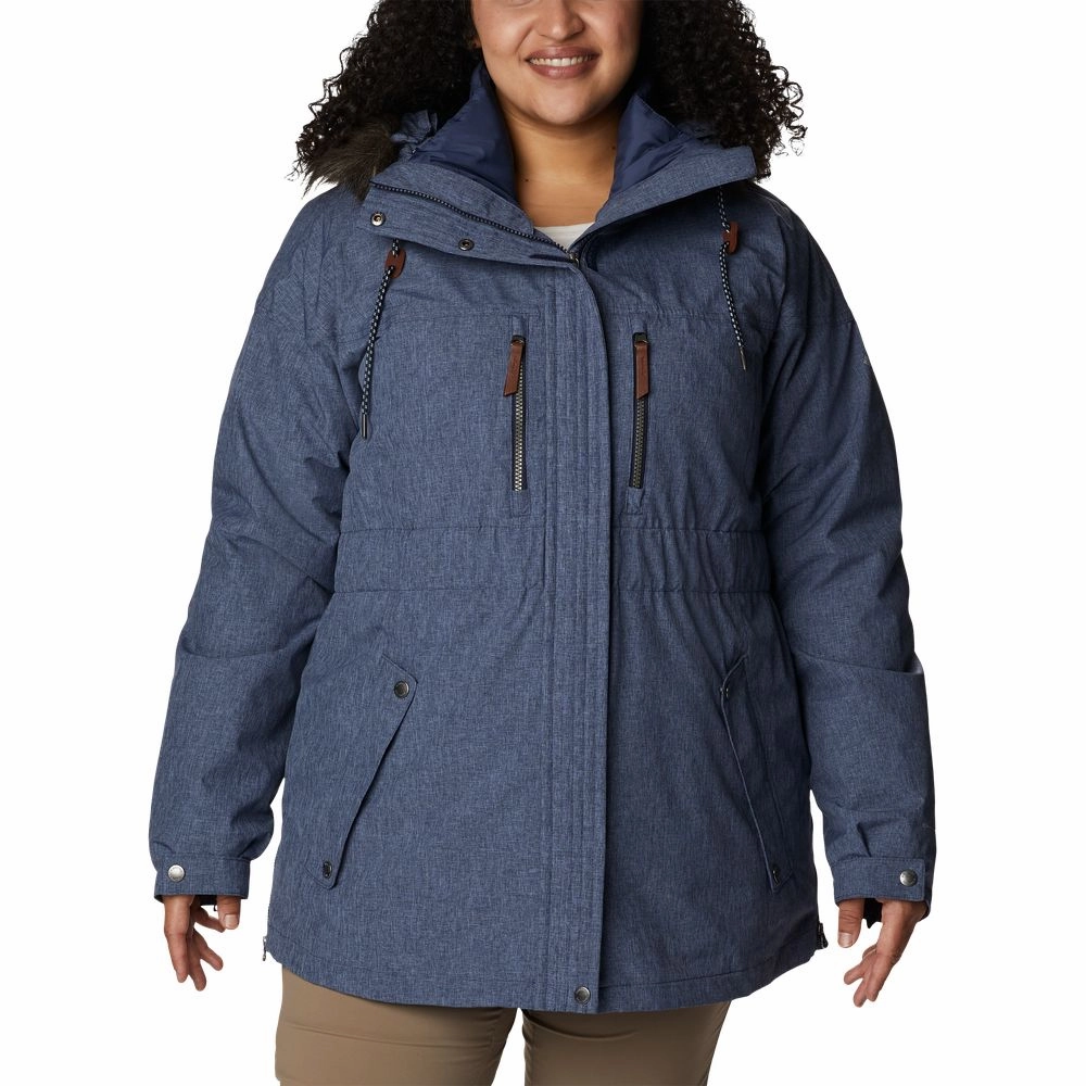 Columbia Payton Pass Interchange Jacket for Ladies - Dark Nocturnal Heather - 2X