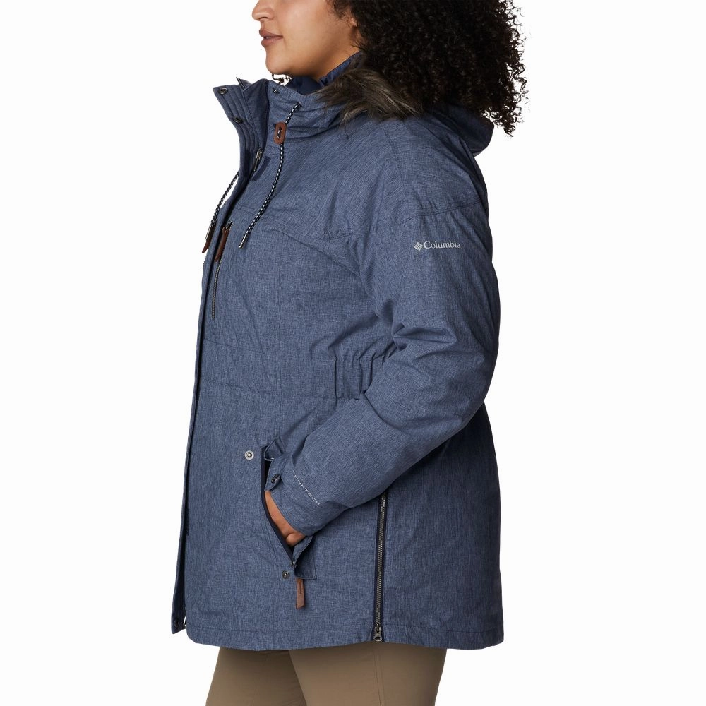 Columbia Payton Pass Interchange Jacket for Ladies - Dark Nocturnal Heather - 2X