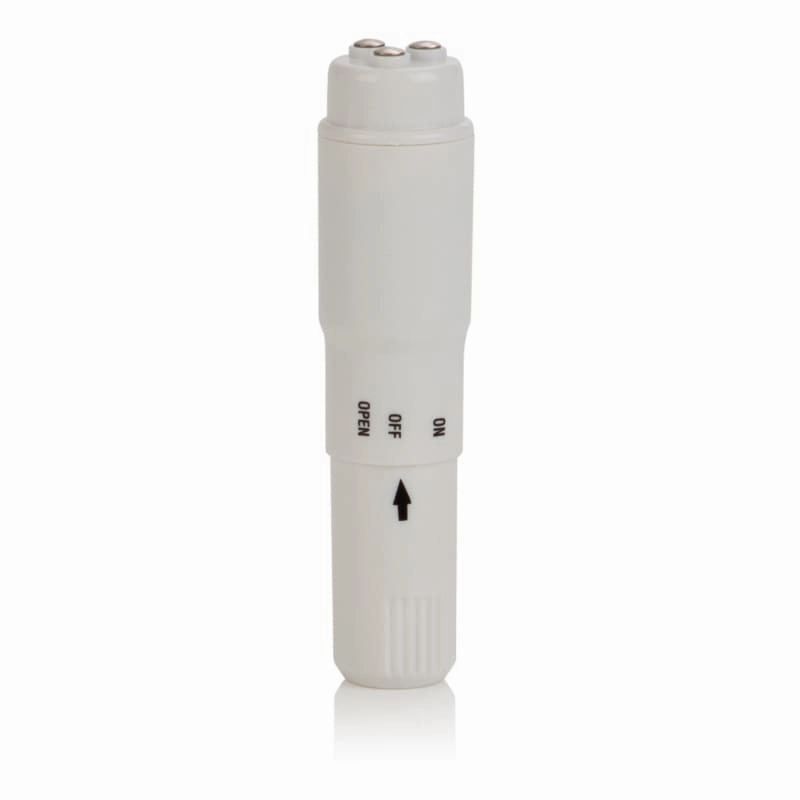 Compact Waterproof Personal Travel Massager With 4 Tips - White