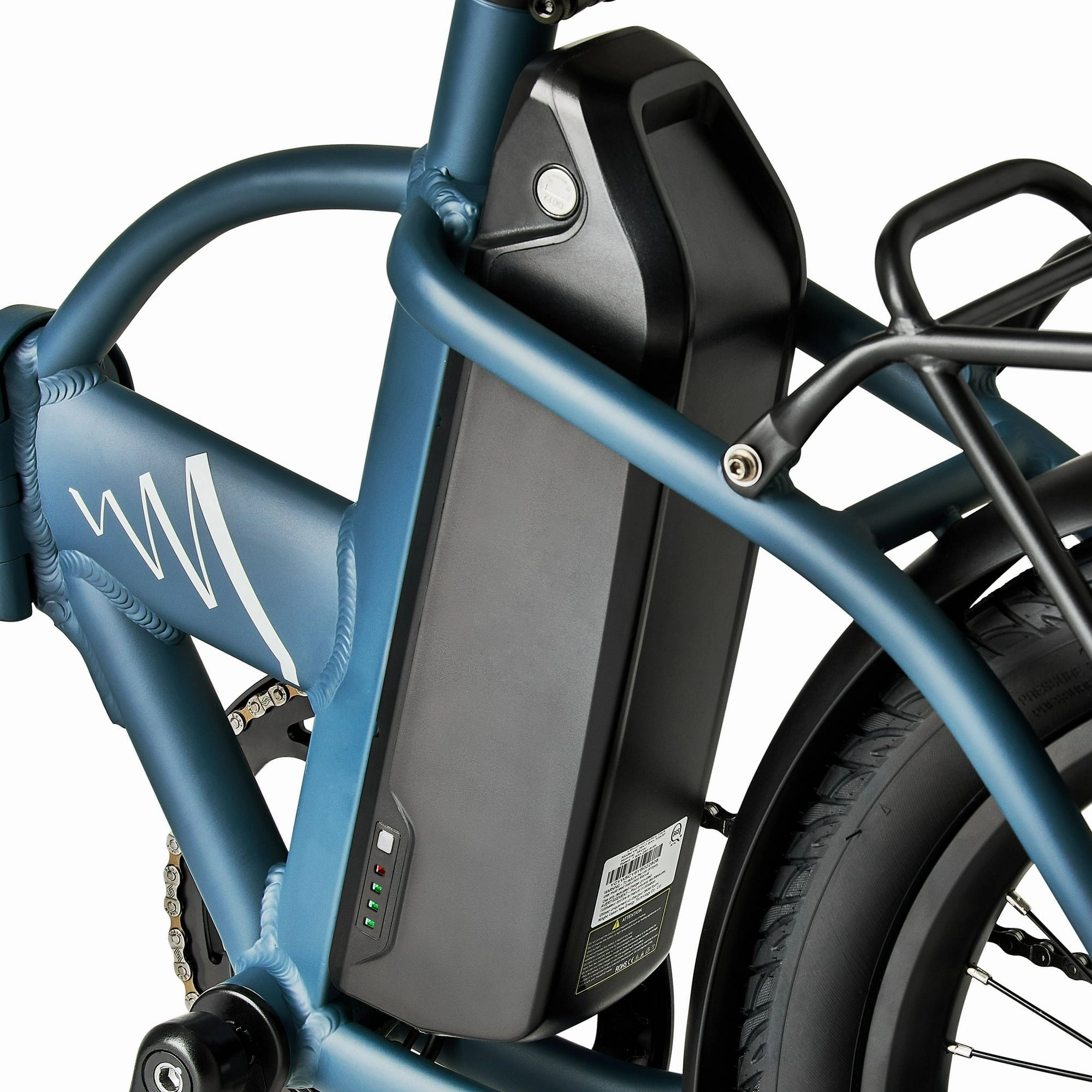 Concord 20" Urbanfold Electric Folding Bike, 36V, Class 2, Blue, Fits Riders 4'11" - 6'2", Adult, Unisex