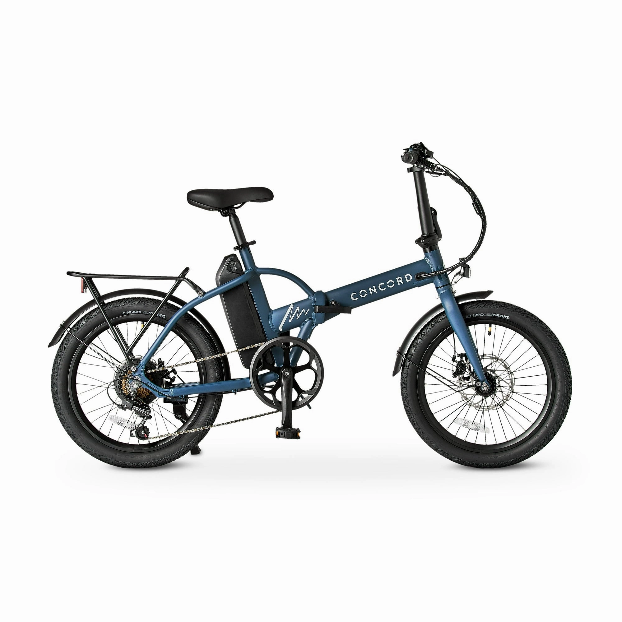 Concord 20" Urbanfold Electric Folding Bike, 36V, Class 2, Blue, Fits Riders 4'11" - 6'2", Adult, Unisex