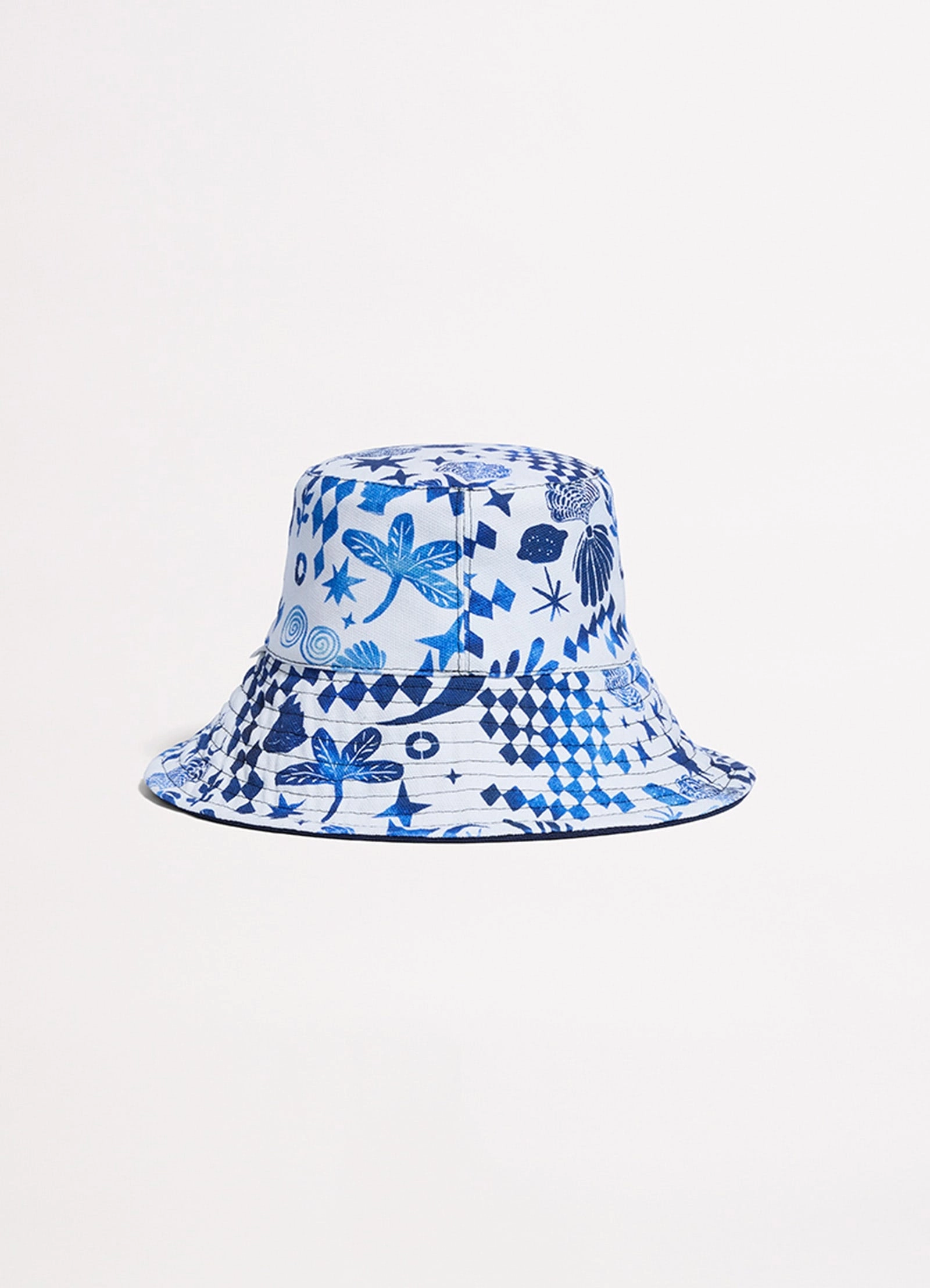 Corfu Reversible Bucket Hat - Azure