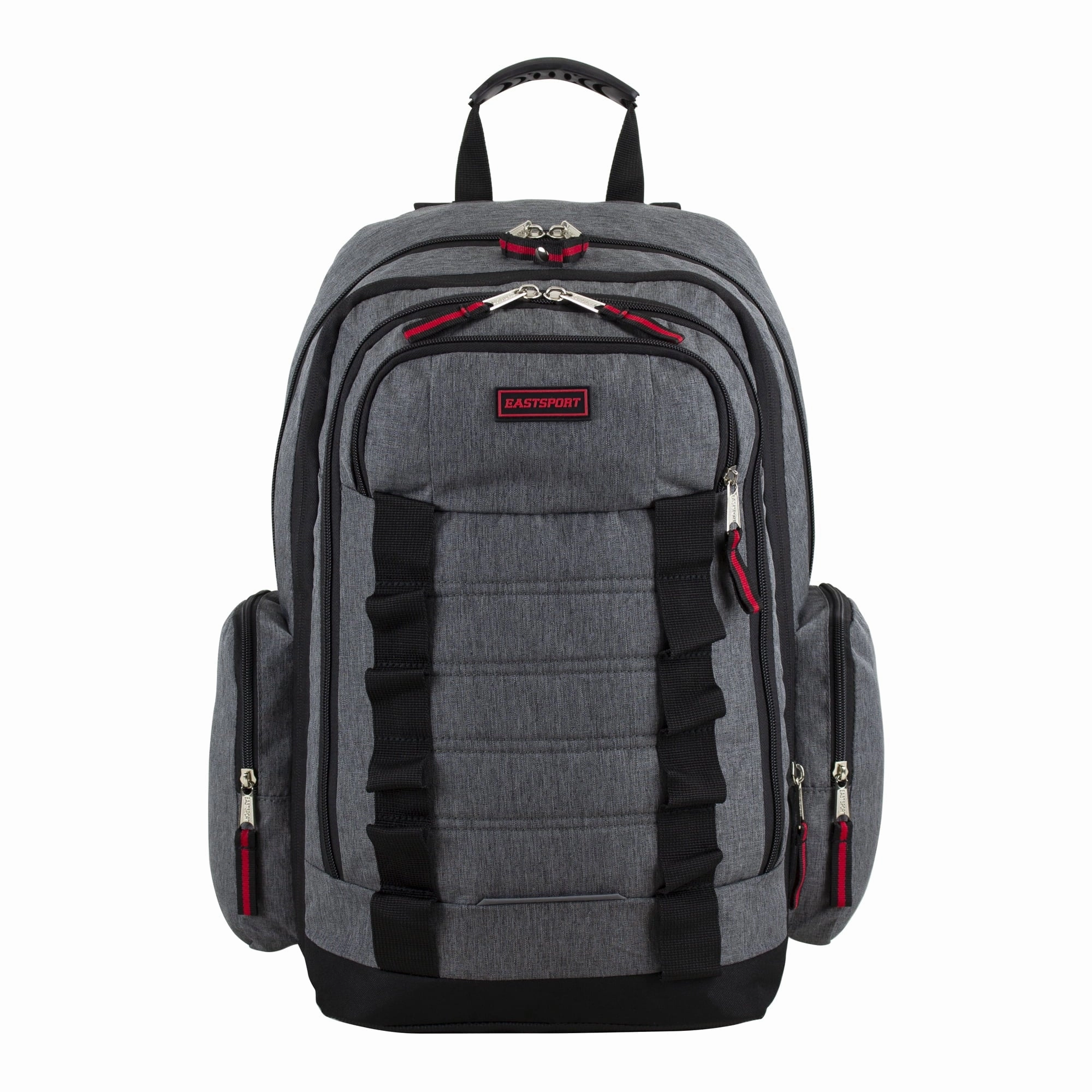 Eastsport 110770R0-DGC Unisex Expandable Team Recycled Backpack, Dark Gray Heather