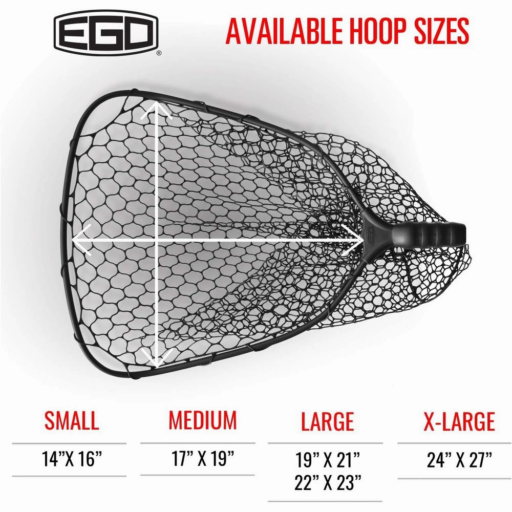 EGO 75156 Kryptek S2 Slider Compact Landing Net - PVC Mesh - 24'' x 27'' Hoop - 29''-60'' Handle