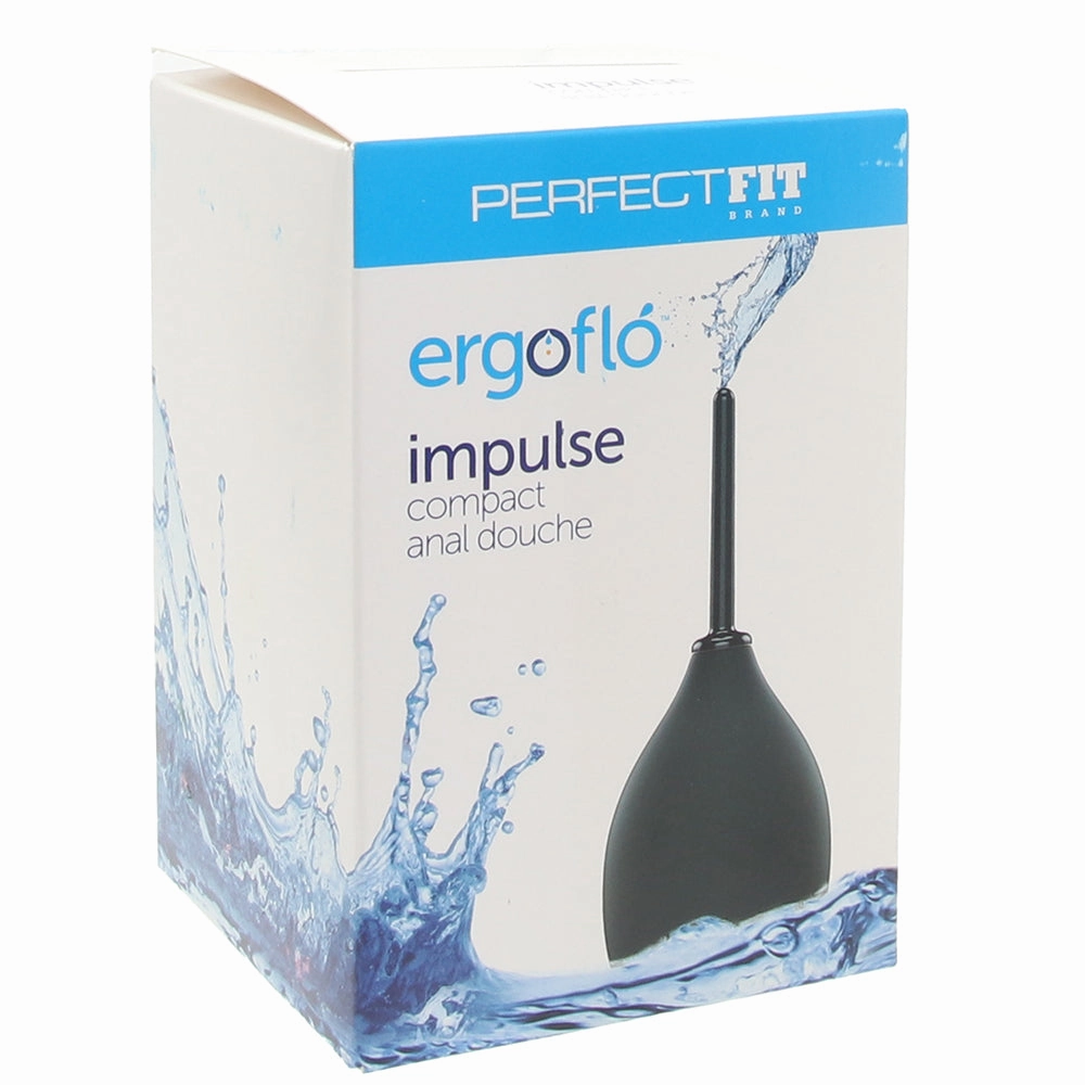 Ergoflo Impulse Compact Anal Douche in Black