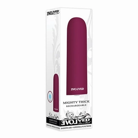 Evolved - Mighty Thick Rechargeable Bullet Vibrator (Burgundy)