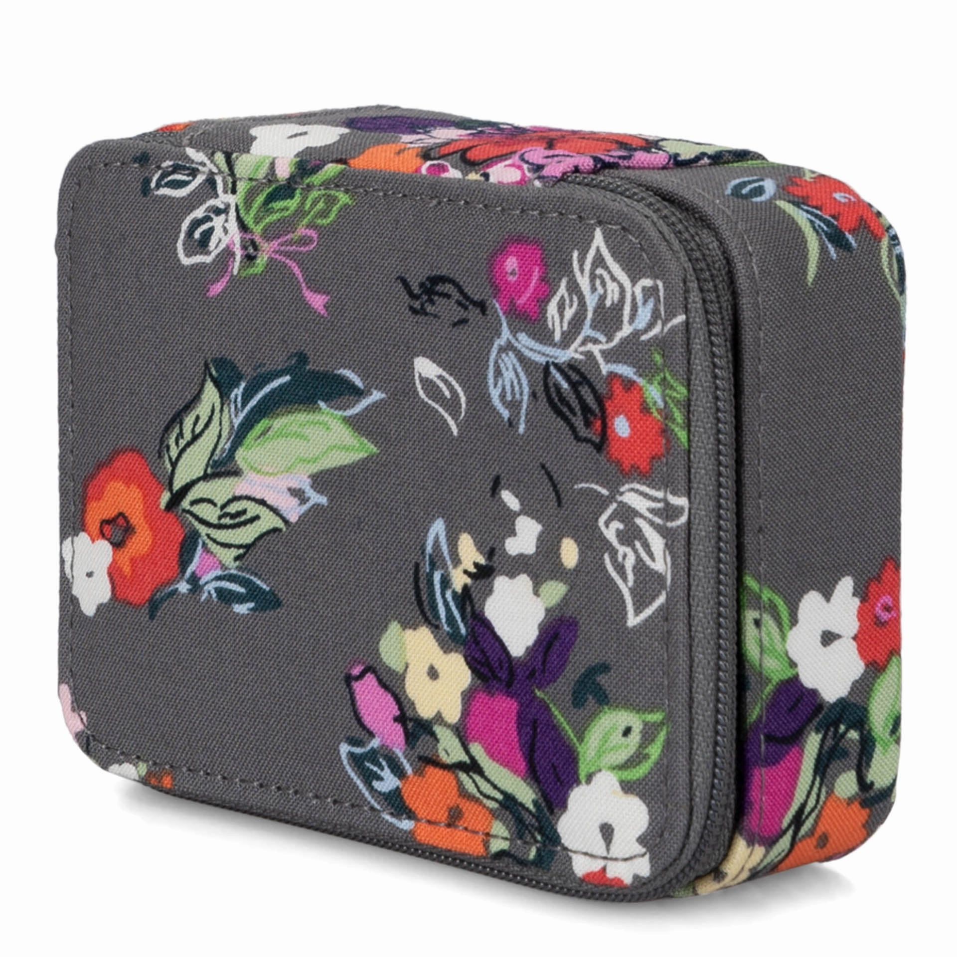 FINAL SALE Vera Bradley Travel Pill Case Grey Multi