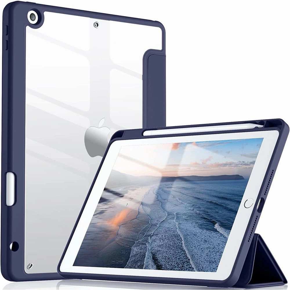 Funbiz iPad 10.2" Case Cover for Apple iPad 7th 8th 9th Generation w/Pencil Holder & Tri-Fold Stand