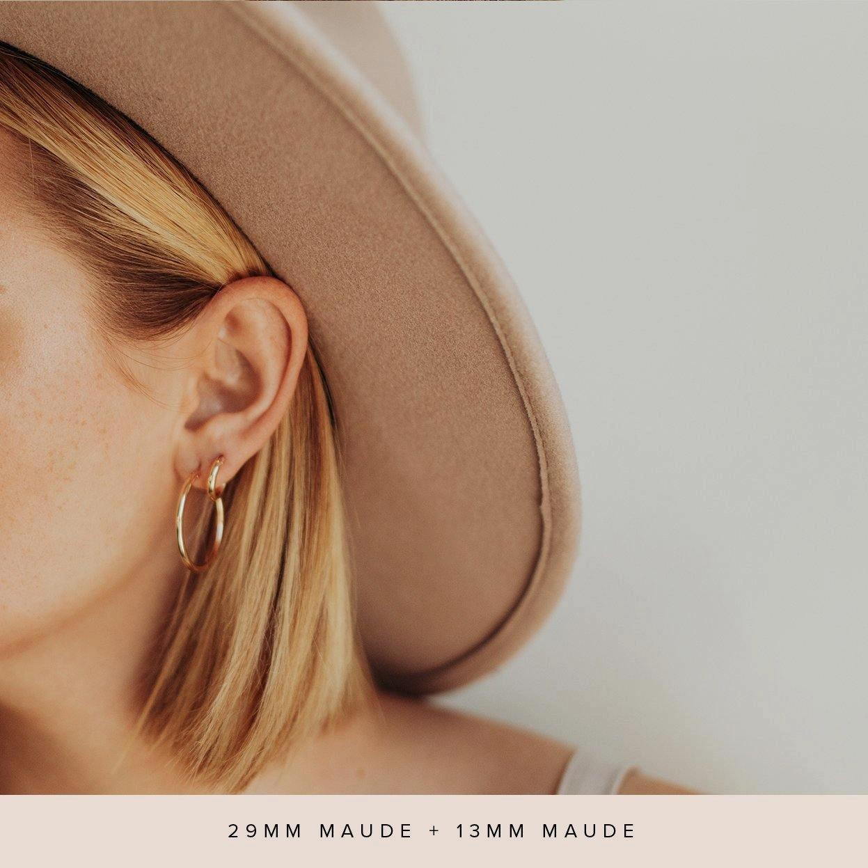 Gold Filled Maude Hoop Earrings
