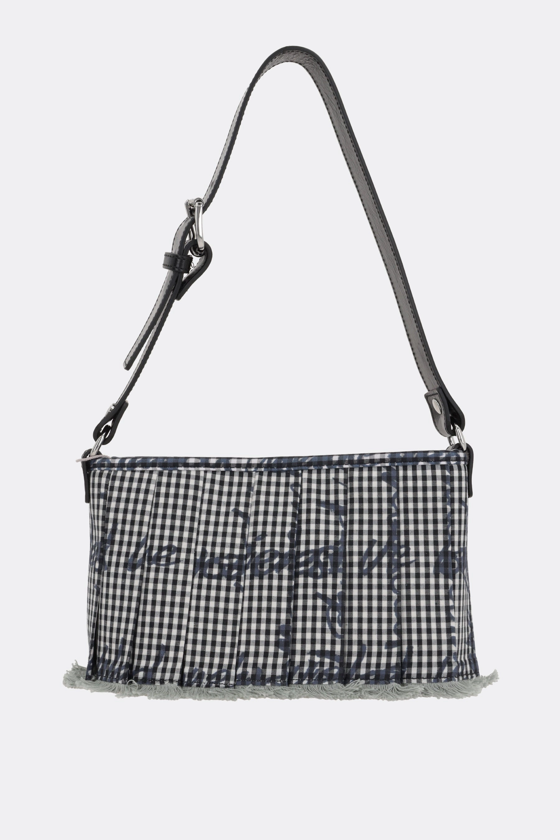 Heater shoulder bag in Gingham fabric