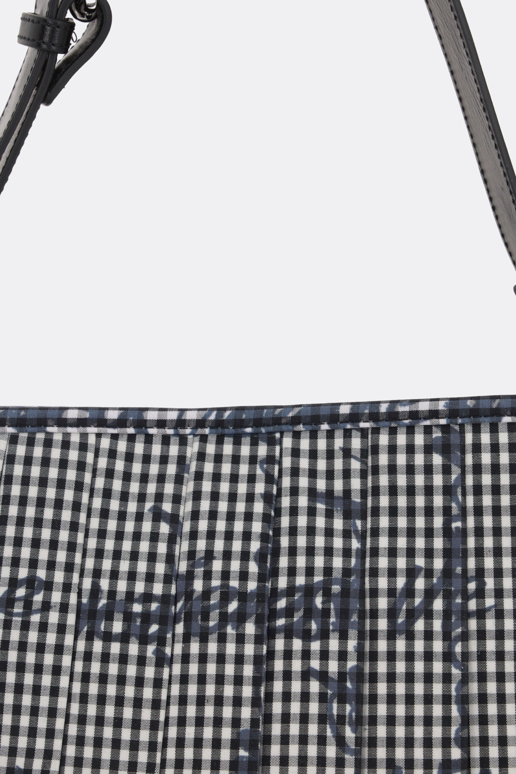 Heater shoulder bag in Gingham fabric