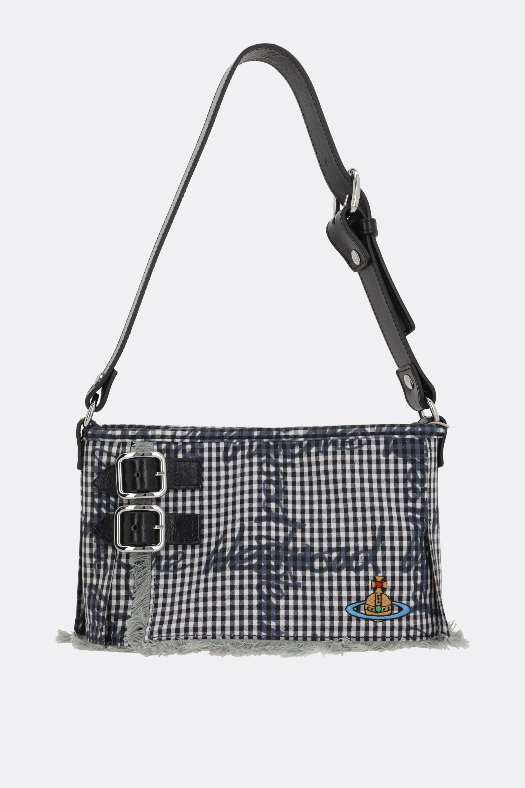 Heater shoulder bag in Gingham fabric