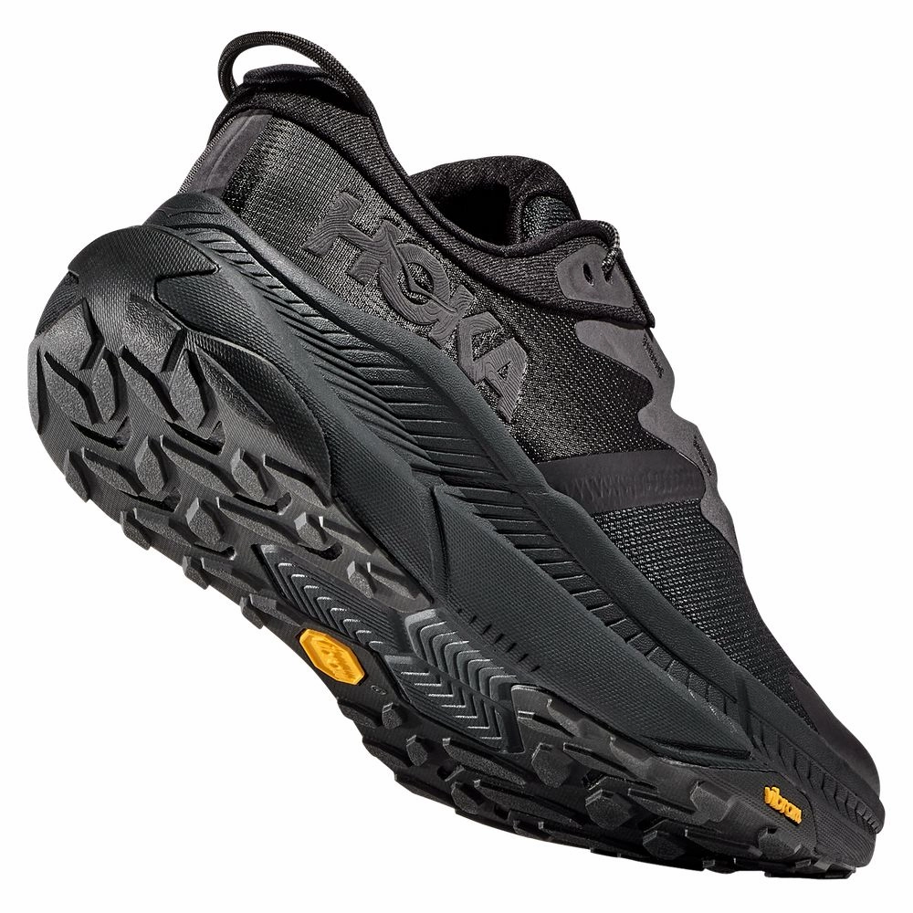Hoka 1123153-BBLC Transport Running Shoes for Men - Black/Black - 10M