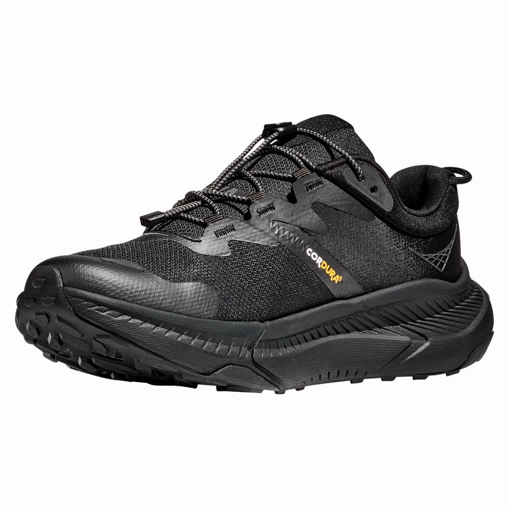 Hoka 1123153-BBLC Transport Running Shoes for Men - Black/Black - 10M